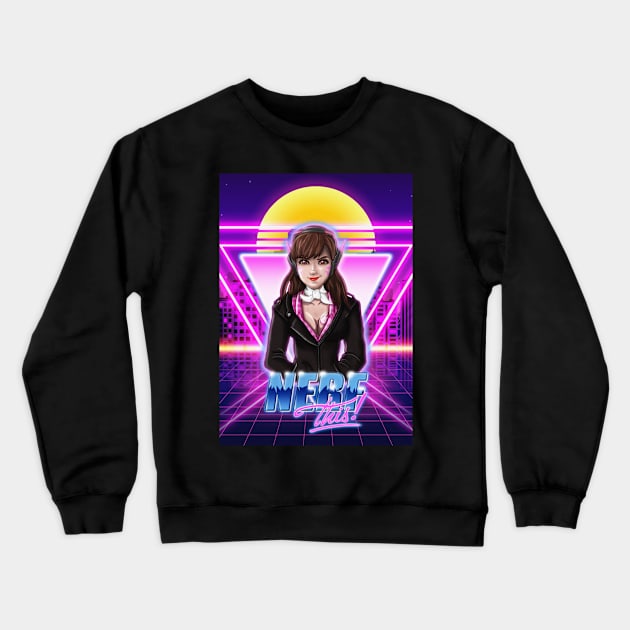 N E O N  W A V E D V A Crewneck Sweatshirt by Nidavellir